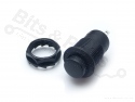Push button (on/off) round 12mm black